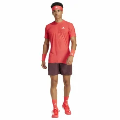 Adidas Pro FreeLift tennisshirt heren semi lucid red