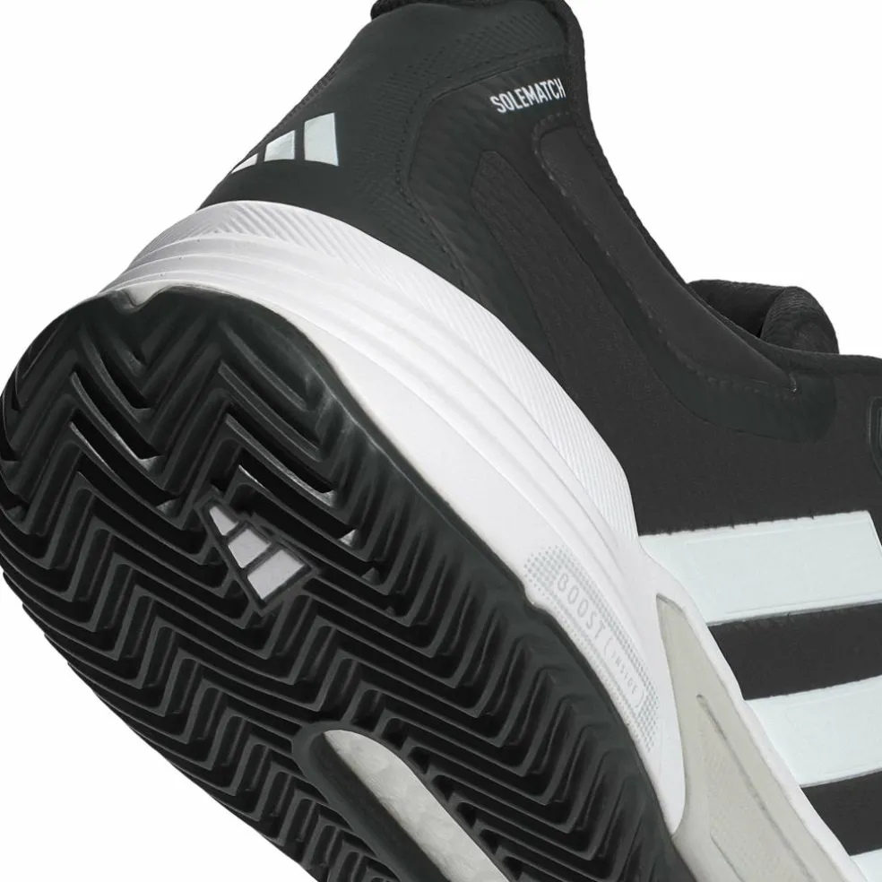 Adidas Solematch Control 2 Clay tennisschoenen heren core black zero metallic cloud white