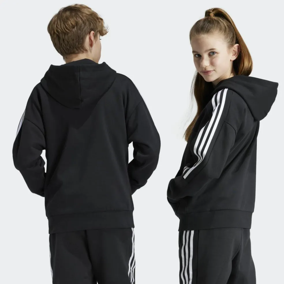 Adidas Tiro fleece hoodie junior black white