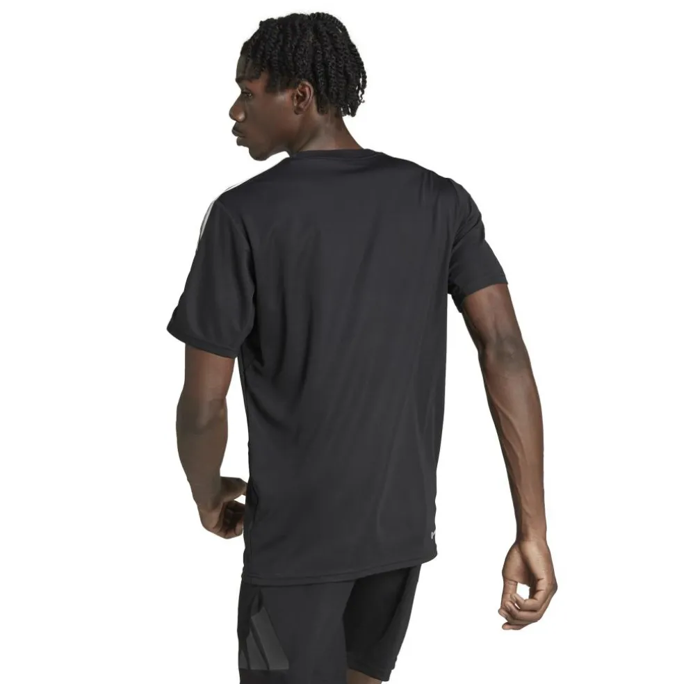 Adidas Train Essentials 3-Stripes shirt heren black white