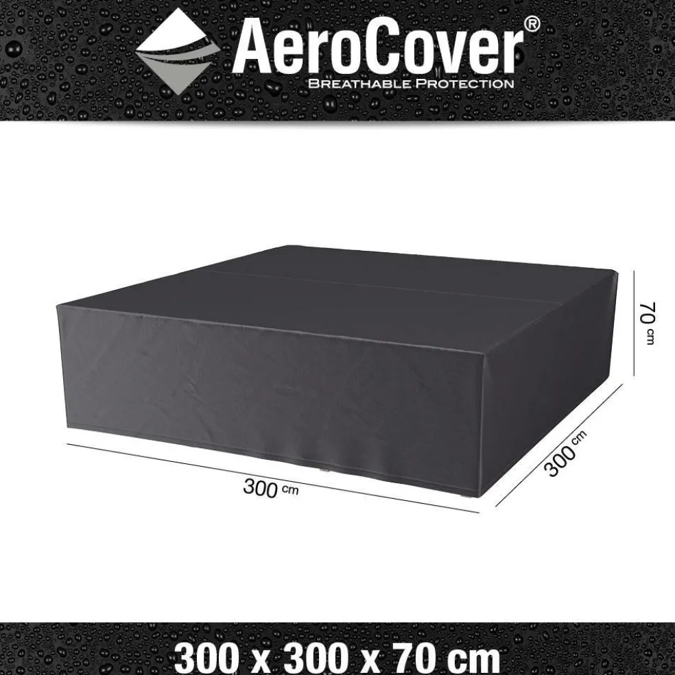 Aerocover Loungesethoes 300 x 300 x 70 antraciet
