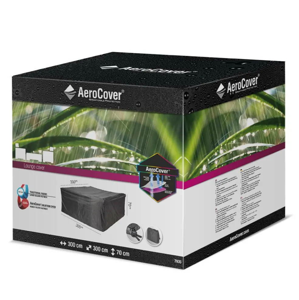 Aerocover Loungesethoes 300 x 300 x 70 antraciet