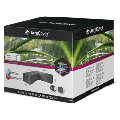Aerocover Loungesethoes hoekset L-vorm 300 x 300 x 100 x 70 antraciet