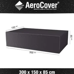 Aerocover Tuinsethoes 300 x 150 x 85 antraciet