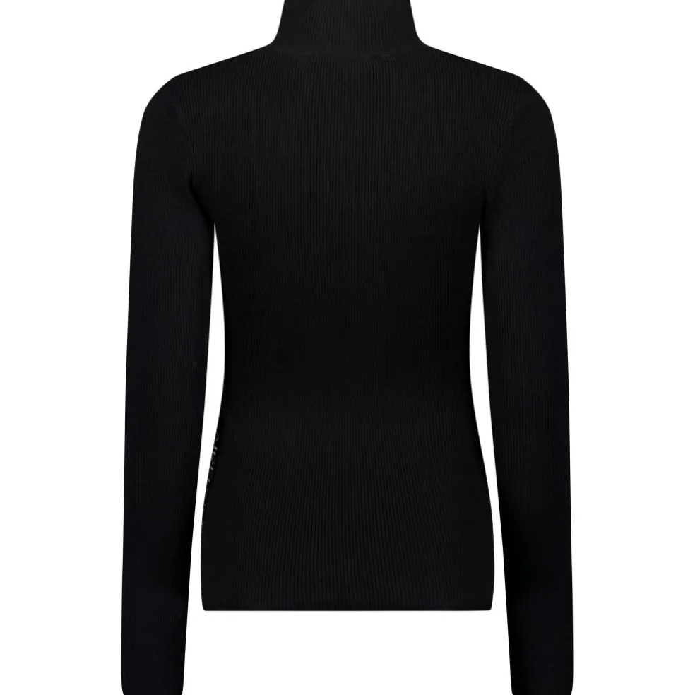 Airforce Ruby Ribbed skipully dames true black white