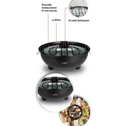 Alpina Table elektrische barbecue black