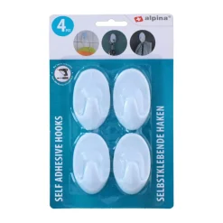 Alpina Zelfklevende Haken 4-6-8 stuks assorti