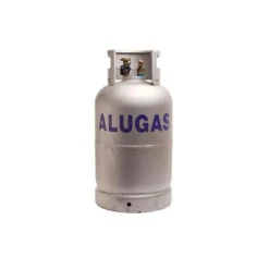 ALUGAS Staande LPG tank met kniestuk voor vulslang