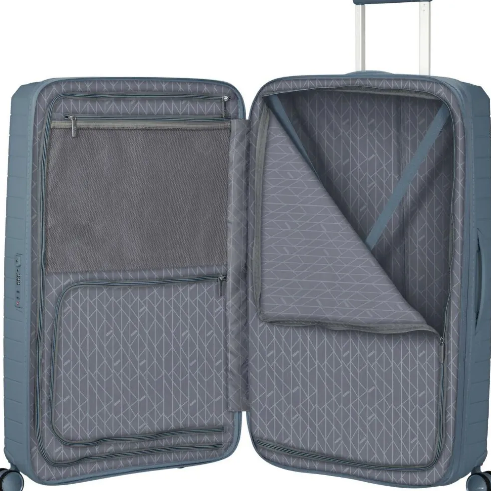 American Tourister Fastforward Spinner 78 koffer steel blue