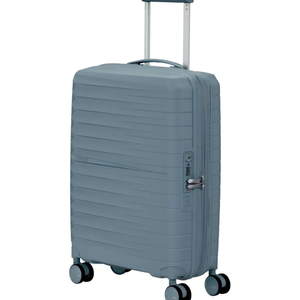 American Tourister Fastforward Spinner 55 koffer steel blue