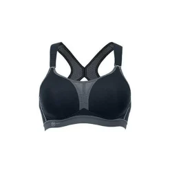 Anita DynamiX Star sport bh dames zwart antraciet