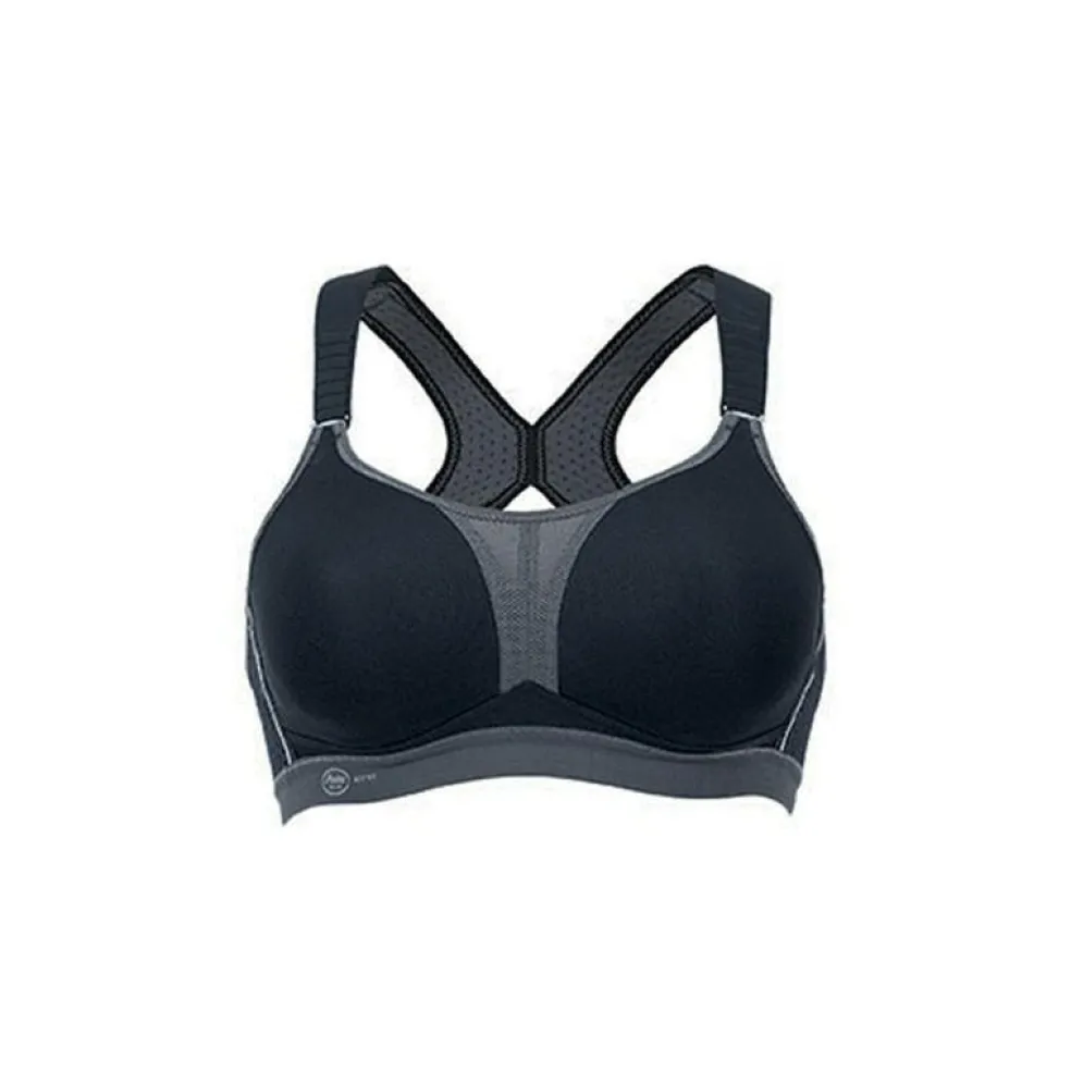 Anita DynamiX Star sport bh dames zwart antraciet