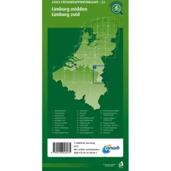 ANWB Knooppunten 23 Limburg Midden Limburg Zuid  fietskaart