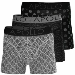 Apollo Onderbroek heren multi black 3-pack