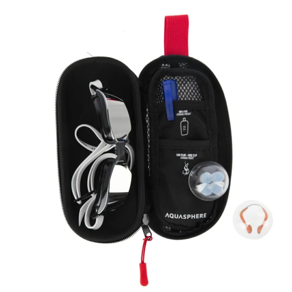 Aqua Sphere brillenkoker black red