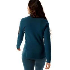 Arc'teryx Kyanite Baselayer Zip Neck shirt dames midnight frost