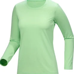 Arc'teryx Taema Crew Neck LS shirt dames phosphorescent heather