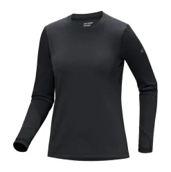 Arc'teryx Taema Thermal Crew Neck shirt dames black heather
