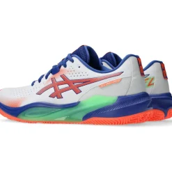 Asics GEL-CHALLENGER 15 padelschoenen heren white vivid coral
