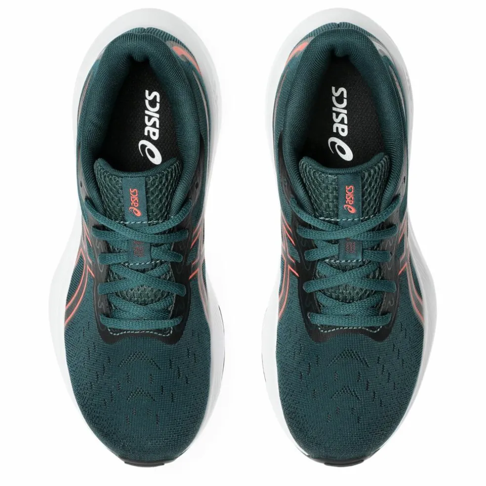 Asics Gel-Cumulus 26 GS hardloopschoenen junior saxon green coral reef