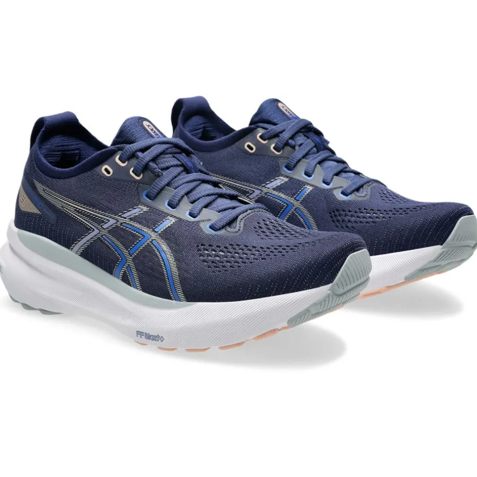 Asics Gel-Kayano 31 hardloopschoenen dames indigo blue pure silver