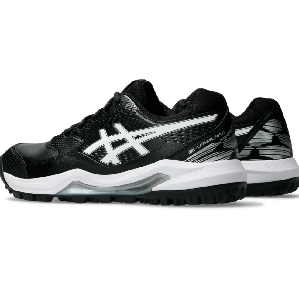 Asics GEL-LETHAL FIELD 2 hockeyschoenen heren black white