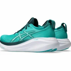 Asics Gel-Nimbus 27 hardloopschoenen heren wave teal saxon green