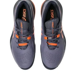 Asics Gel-Resolution X Clay tennisschoenen heren greyish purple nova orange