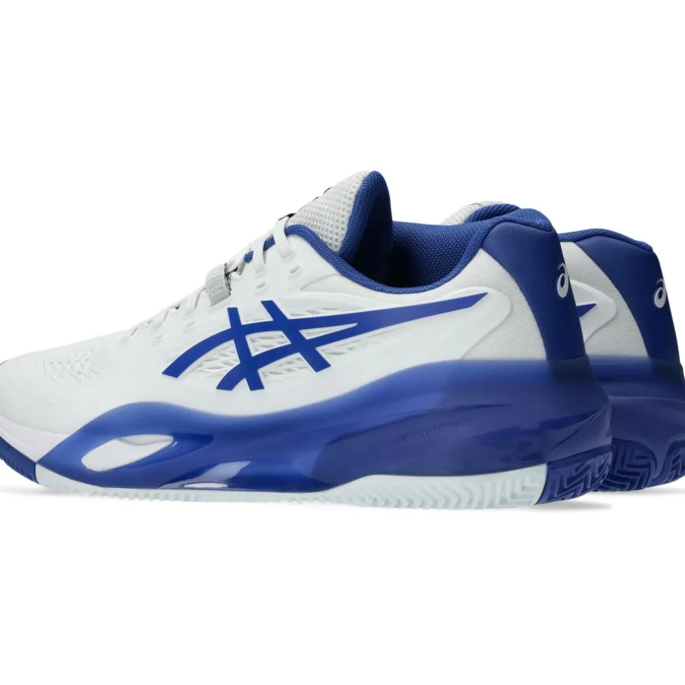 Asics GEL-RESOLUTION X CLAY tennisschoenen heren white dark cobalt