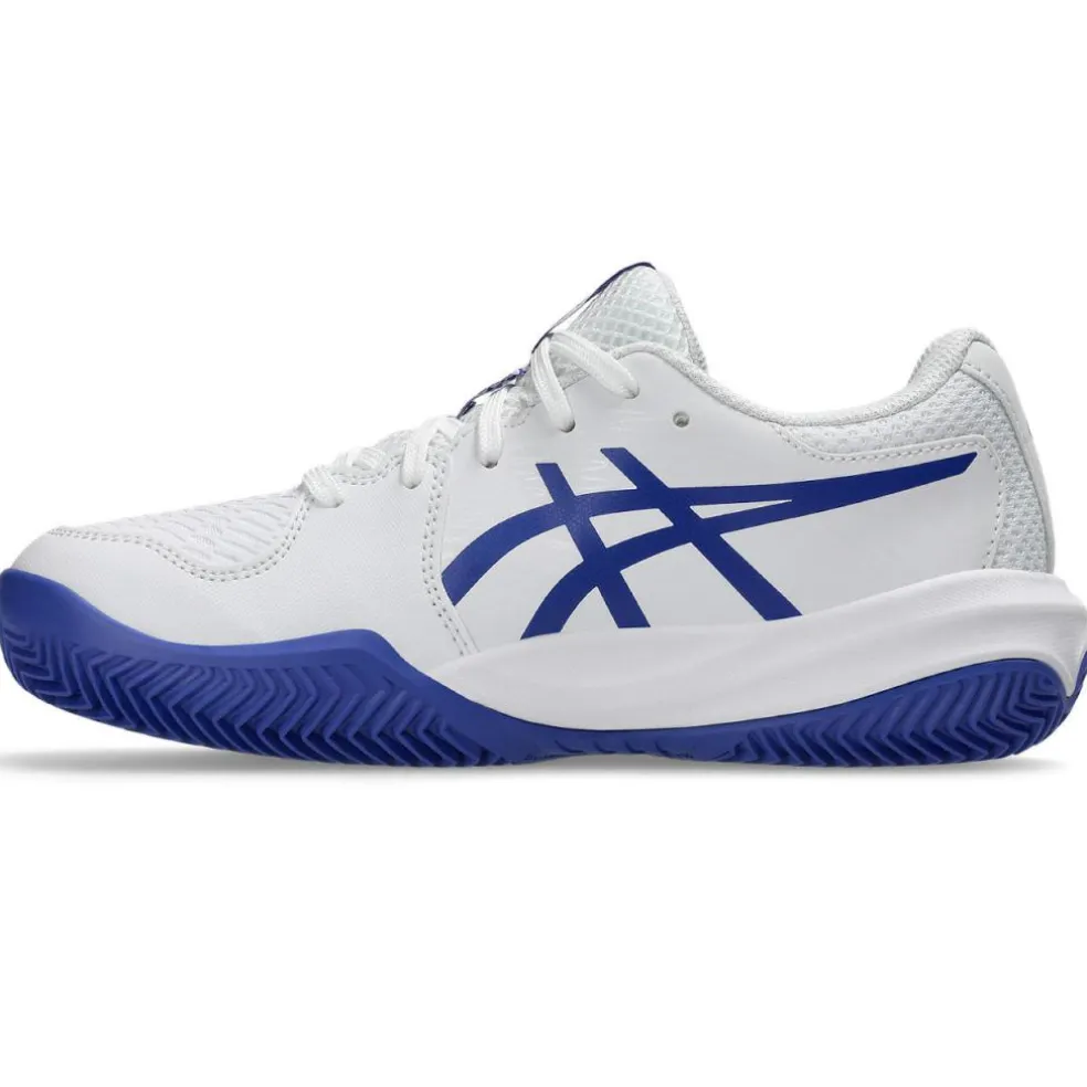 Asics GEL-RESOLUTION X GS CLAY tennisschoenen junior white dark cobalt