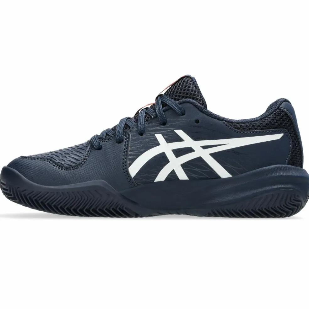 Asics Gel-Resolution X GS Clay tennisschoenen junior midnight white