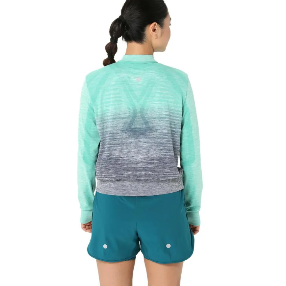 Asics Nagino Run hardloopjack dames aurora green blue expanse