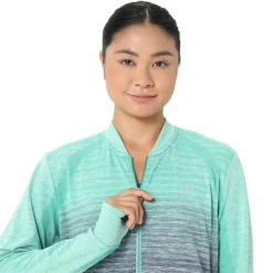 Asics Nagino Run hardloopjack dames aurora green blue expanse