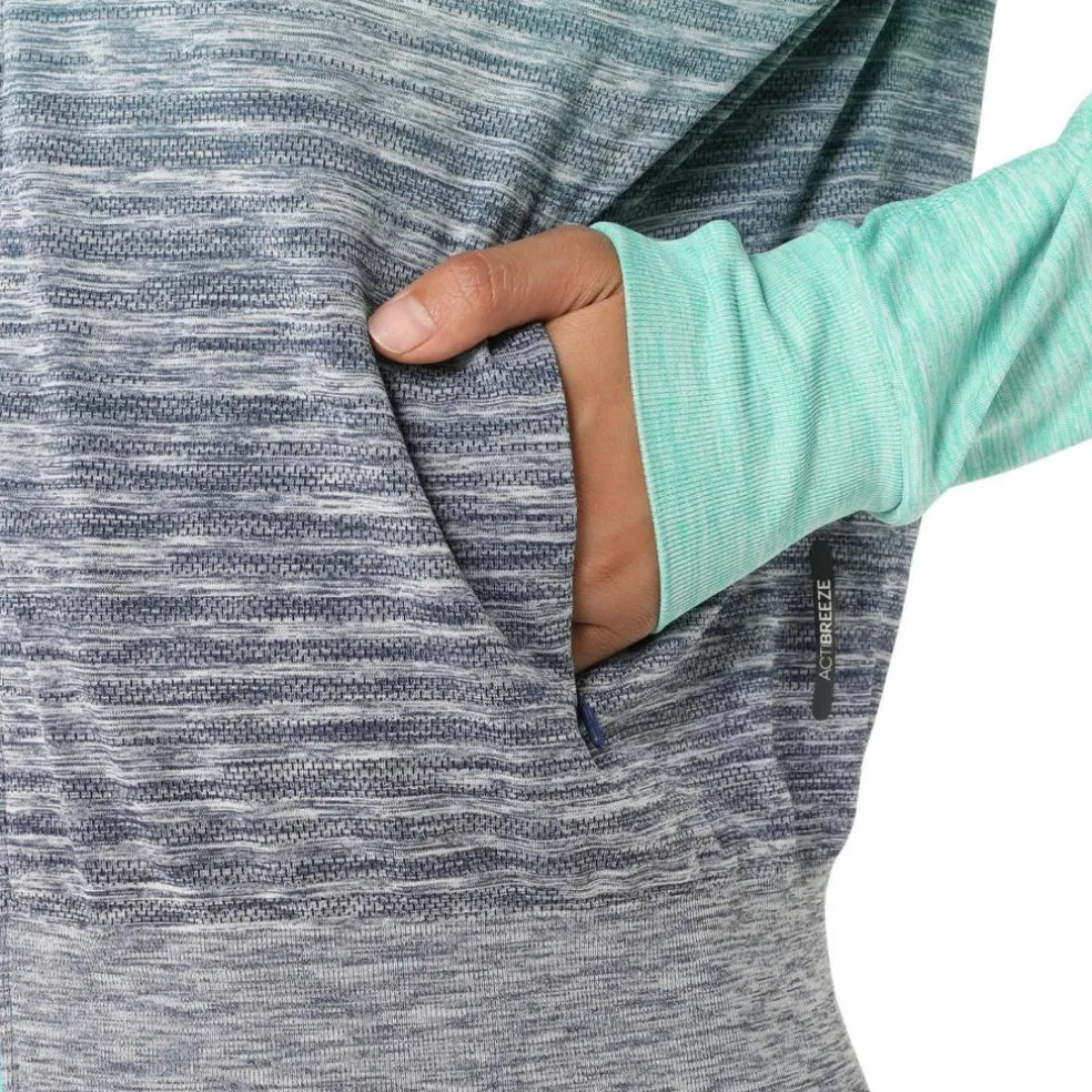 Asics Nagino Run hardloopjack dames aurora green blue expanse