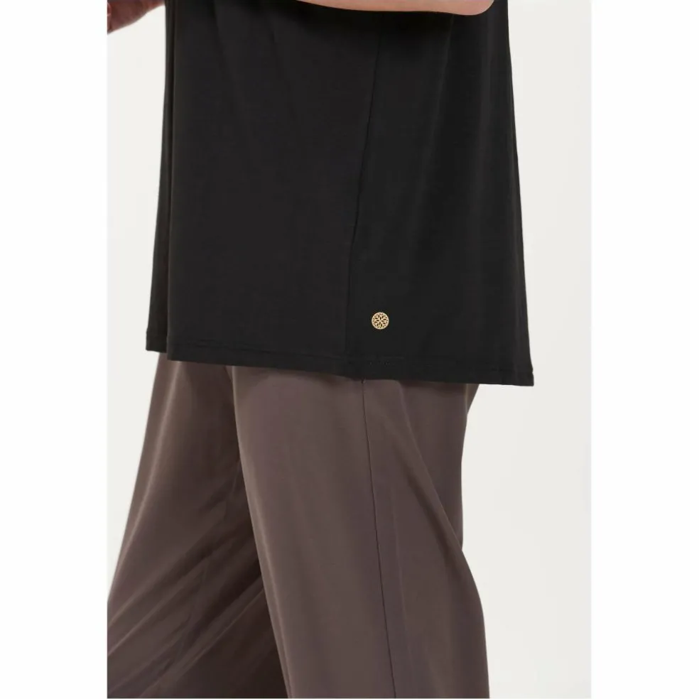 Athlecia Lizzy S/S shirt dames black melange