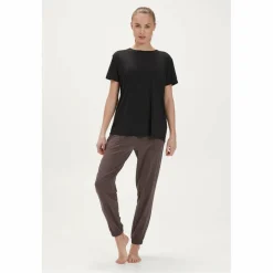 Athlecia Lizzy S/S shirt dames black melange