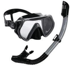 Atlantis Borneo Combo snorkelset black grey