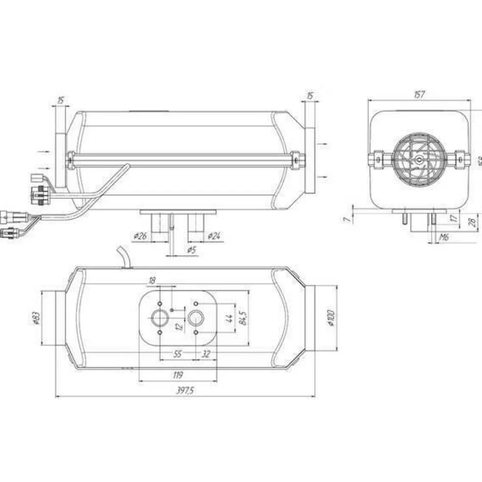 Autoterm 4D 12 volt dieselkachel