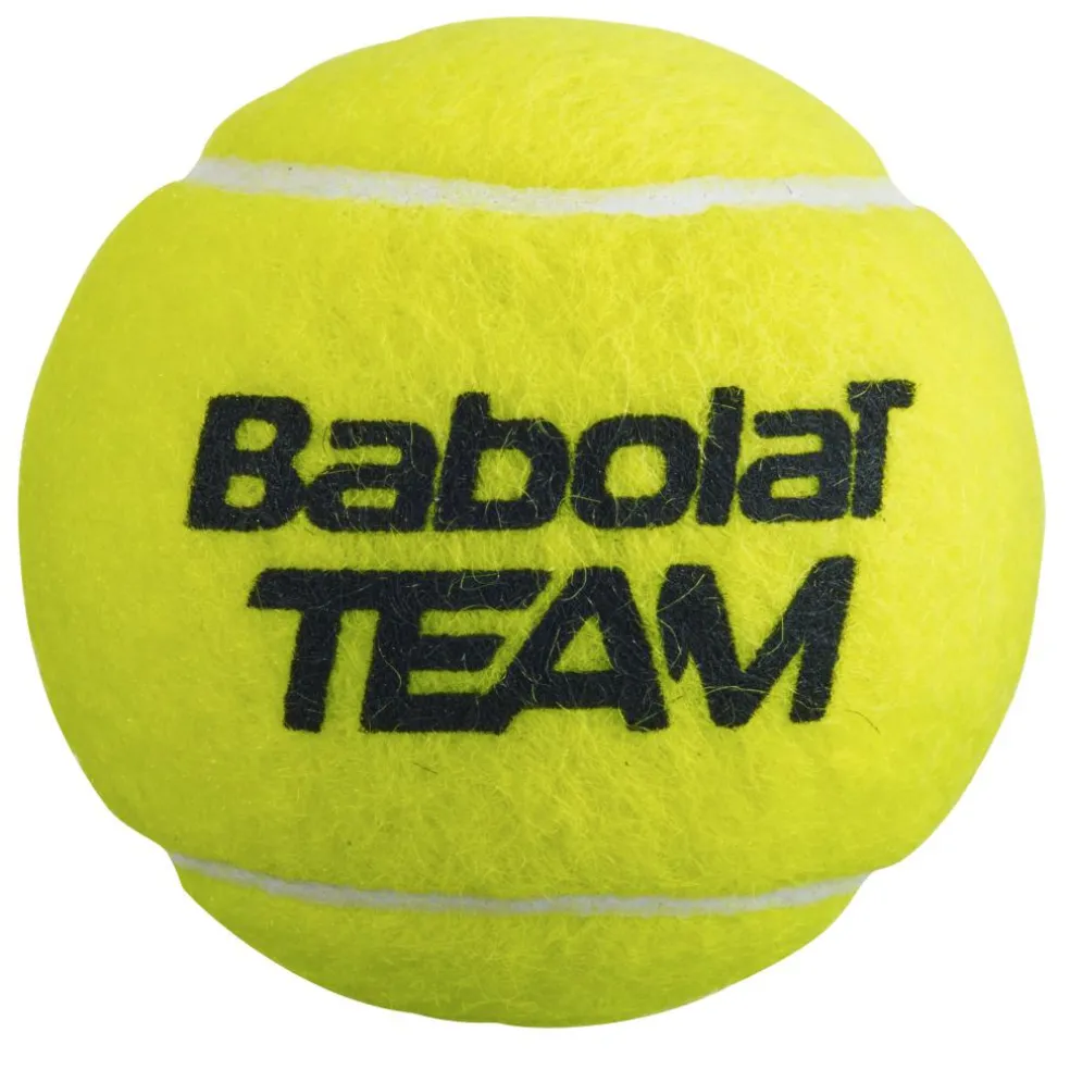 Babolat Team tennisballen 4-pack geel