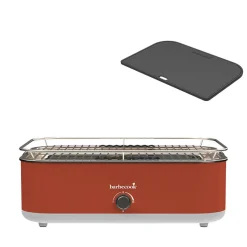 Barbecook E-Carlo elektrische barbecue red inclusief contactplaat