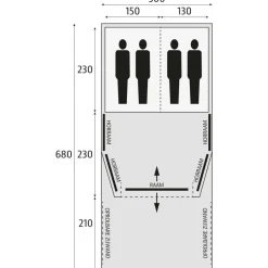 Bardani AirWave 300 Deluxe TC opblaasbare tent beige