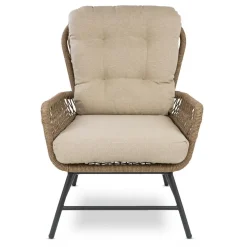 Bardani Boston loungestoel inclusief hocker sahara dust