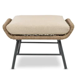 Bardani Boston loungestoel inclusief hocker sahara dust