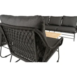 Bardani Riva 4-delig loungeset black