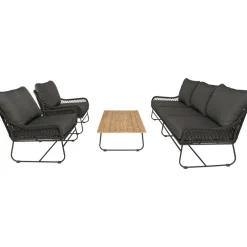 Bardani Riva 4-delig loungeset black