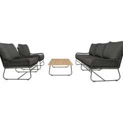 Bardani Riva 4-delig loungeset black