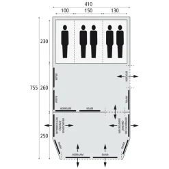 Bardani Royal Prestige 410 Air RSC opblaasbare tent beige