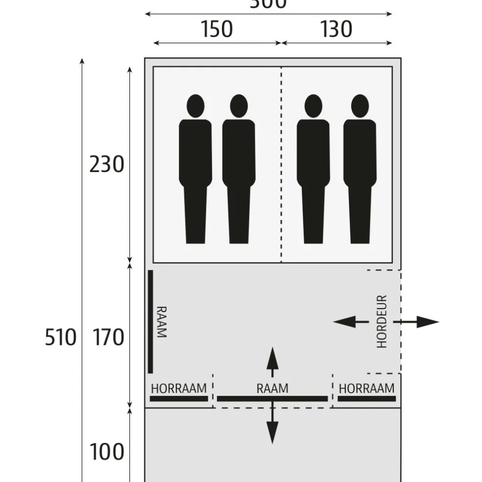 Bardani Spitfire 300 RSTC tunneltent beige