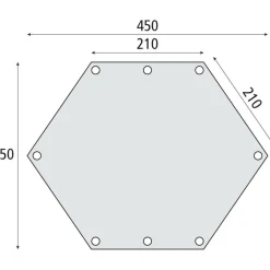 Bardani Spitfire Wing RSTC tarp 450 x 350 cm beige black