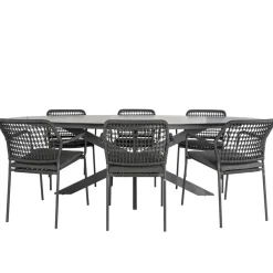 Bardani Varesse 240 x 108 cm Barista 6 tuinset antraciet